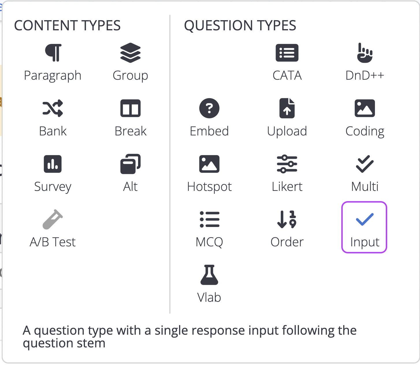 Create A Single Reponse Input Question_01.png